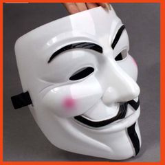 Mặt Nạ Hacker Hóa Trang Màu Trắng Đẹp - Phụ Kiện Thời Trang Chất Lượng Cao Cho Tất Cả Lứa Tuổi