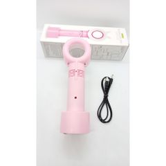 Quạt Mini Cẩm Tay Không Cánh An Toàn - Quạt Sạc USB Du Lịch Thời Trang với Đèn LED - Quà Tặng Tiện Ích cho Mọi Người