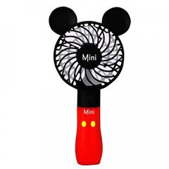 Quạt Cầm Tay Mini Mickey Minnie Dễ Thương - Quạt USB Sạc Lại Với Đèn LED, 3 Chế Độ Gió, Tiện Dụng Cho Ngày Hè