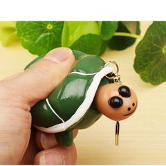 Móc Khóa Bóp Rùa Thụt Đầu Dễ Thương - Móc Khóa Nhựa Dẻo Cute Thú Cưng - Quà Tặng Ngộ Nghĩnh Cho Fans Rùa