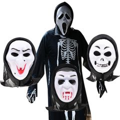 Trang Phục Hóa Trang Halloween Cao Cấp - Bộ Quần Áo Ma Xương Người và Mặt Nạ Đầu Lâu Rùng Rợn Cho Nam Nữ
