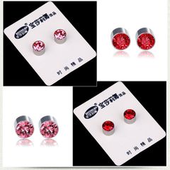 Khuyên Tai Nam Châm Geometric Unisex - Thép Không Gỉ Cao Cấp, Nhiều Màu Sắc Đẹp, Trang Sức Thời Trang Phong Cách Đơn Giản