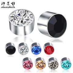 Khuyên Tai Nam Châm Geometric Unisex - Thép Không Gỉ Cao Cấp, Nhiều Màu Sắc Đẹp, Trang Sức Thời Trang Phong Cách Đơn Giản