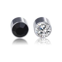 Khuyên Tai Nam Châm Geometric Unisex - Thép Không Gỉ Cao Cấp, Nhiều Màu Sắc Đẹp, Trang Sức Thời Trang Phong Cách Đơn Giản