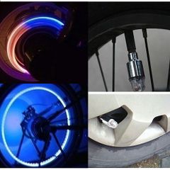 Đèn LED Gắn Van Bánh Xe Hơi và Xe Đạp - Đèn Phát Sáng Độc Đáo Tăng Cường An Toàn Giao Thông, Thiết Kế Màu Sắc Sống Động