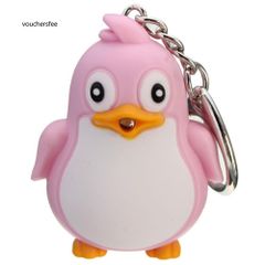 Móc Khóa Chim Cánh Cụt Đèn LED Đáng Yêu - Phát Sáng, Âm Thanh Vui Nhộn, Quà Tặng Dễ Thương cho Người Yêu Thích Động Vật