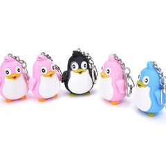 Móc Khóa Chim Cánh Cụt Đèn LED Đáng Yêu - Phát Sáng, Âm Thanh Vui Nhộn, Quà Tặng Dễ Thương cho Người Yêu Thích Động Vật