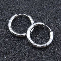 Khuyên Tai Titan Dày 2.5mm Không Gỉ Unisex - Phụ Kiện Hàn Quốc Cá Tính, Độc Đáo, Phù Hợp Mọi Trang Phục