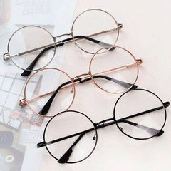 Kính Mát Tròn Nobita Nhái - Gọng Sắt Cứng Cáp, Tròng 0 Độ, Thời Trang Cá Tính Cho Nam Nữ