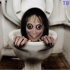 Mặt nạ quái vật Momo Halloween độc đáo - Mặt nạ cao su hề ma quái IT và Valak, trang trí lễ hội, quà tặng thú vị