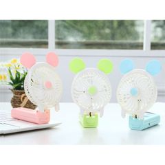 Quạt Cầm Tay Tai Thỏ Mini - Quạt Sạc Pin USB 3 Chế Độ, Đèn Pin LED, Phù Hợp Điểm Bán và Du Lịch, Màu Sắc Ngẫu Nhiên