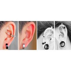 Khuyên tai thời trang bằng thép không gỉ 316 kiểu tròn thời thượng - Trang sức cá tính cho phái đẹp
