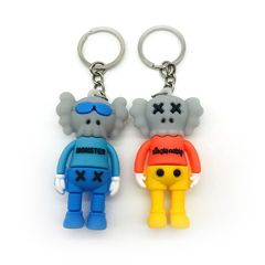 Móc Khóa Kaws Seasame Street - Móc Khóa Nhân Vật Hàn Quốc Dễ Thương, Quà Tặng Lưu Niệm, Phong Cách Hypebeast