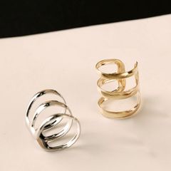 Khuyên Kẹp Vành Tai Kim Loại Hợp Kim Thời Trang Nữ - Trang Sức Không Xuyên, Thiết Kế Thanh Lịch Cho Dịp Tiệc và Hằng Ngày
