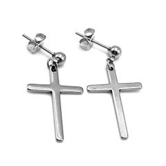 Khuyên Tai Thép Titan Hình Thánh Giá Cá Tính Nam - Trang Sức Thời Trang Sành Điệu, Quà Tặng Ý Nghĩa cho Bạn Bè