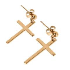 Khuyên Tai Thép Titan Hình Thánh Giá Cá Tính Nam - Trang Sức Thời Trang Sành Điệu, Quà Tặng Ý Nghĩa cho Bạn Bè