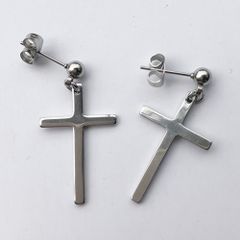 Khuyên Tai Thép Titan Hình Thánh Giá Cá Tính Nam - Trang Sức Thời Trang Sành Điệu, Quà Tặng Ý Nghĩa cho Bạn Bè