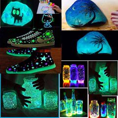 Sơn Dạ Quang 20g - Phát Sáng Mạnh Cho Bodypainting, Trang Trí, Vẽ Mặt, DIY - 9 Màu Sắc Độc Đáo, Sử Dụng Dễ Dàng