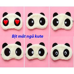 Bịt Mắt Ngủ Gấu Trúc Panda Dễ Thương - Phụ Kiện Chống Lạnh Mùa Đông, Dây Thun Co Dãn Tiện Lợi, Gợi Ý Quà Tặng Thú Vị