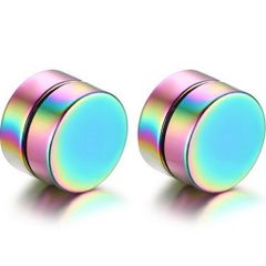 Khuyên Tai Nam Châm Thép Không Gỉ 8mm Dày - Trang Sức Thời Trang Cho Nam - Phong Cách Hipster, Dễ Dàng Đeo