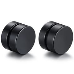 Khuyên Tai Nam Châm Thép Không Gỉ 8mm Dày - Trang Sức Thời Trang Cho Nam - Phong Cách Hipster, Dễ Dàng Đeo