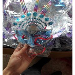Mặt Nạ Bướm Nửa Mặt Halloween - Phụ Kiện Cosplay Thiết Kế Dễ Thương Cho Tiệc Hóa Trang