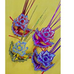 Mặt Nạ Bướm Nửa Mặt Halloween - Phụ Kiện Cosplay Thiết Kế Dễ Thương Cho Tiệc Hóa Trang
