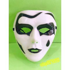 Mặt Nạ Jabbawockeez Họa Tiết Trắng Đen - Mặt Nạ Vẽ Giọt Nước Độc Đáo Cho Halloween và Hóa Trang