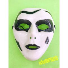 Mặt Nạ Jabbawockeez Họa Tiết Trắng Đen - Mặt Nạ Vẽ Giọt Nước Độc Đáo Cho Halloween và Hóa Trang