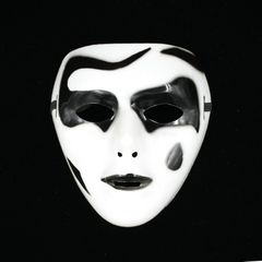 Mặt Nạ Jabbawockeez Họa Tiết Trắng Đen - Mặt Nạ Vẽ Giọt Nước Độc Đáo Cho Halloween và Hóa Trang