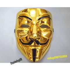 Mặt Nạ Hacker Vàng Bạc Cao Cấp - Phụ Kiện Thời Trang Độc Đáo và Sang Trọng - Giao Hàng Miễn Phí Từ 20K