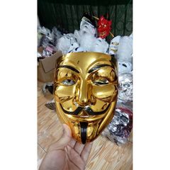 Mặt Nạ Hacker Vàng Bạc Cao Cấp - Phụ Kiện Thời Trang Độc Đáo và Sang Trọng - Giao Hàng Miễn Phí Từ 20K