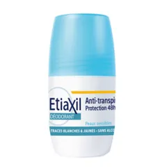 Lăn Khử Mùi Etiaxil 48H Roll-on 50ml - Khô Thoáng, Ngăn Mùi Cơ Thể, Dễ Dàng Sử Dụng, Xuất Xứ Pháp
