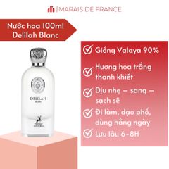 Nước Hoa Nữ Maison Alhambra Delilah Blanc EDP 100ml - Hương Hoa Trắng Thanh Lịch, Tinh Tế, Quà Tặng Phái Đẹp