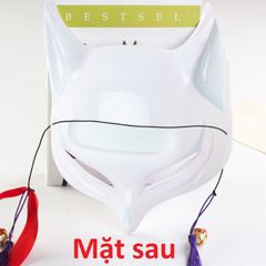Mặt Nạ Cosplay Cáo Kitsune - 8 Mẫu Khác Nhau, Chất Liệu Nhựa Dẻo, Thích Hợp Cho Anime và Các Sự Kiện Hóa Trang