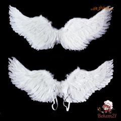 Bộ Cánh Thiên Thần Trắng Cho Bé - Trang Phục Chụp Ảnh Đáng Yêu, Cosplay Thiên Thần, Chất Liệu Lông Mịn, Bền Đẹp