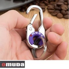 Móc Khóa Inox Cao Cấp OMUDA - Phụ Kiện Thời Trang Nam Sang Trọng, Chống Gỉ Sét, Hộp Quà Tặng Sang Trọng