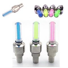 Bộ 2 Đèn LED Gắn Van Xe Máy, Ô Tô, Xe Đạp - Đèn Phát Sáng Nhiều Màu Sắc, An Toàn Khi Lái Xe và Thời Trang độc đáo
