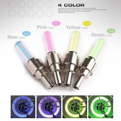 Bộ 2 Đèn LED Gắn Van Xe Máy, Ô Tô, Xe Đạp - Đèn Phát Sáng Nhiều Màu Sắc, An Toàn Khi Lái Xe và Thời Trang độc đáo