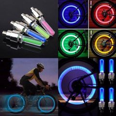 Bộ 2 Đèn LED Gắn Van Xe Máy, Ô Tô, Xe Đạp - Đèn Phát Sáng Nhiều Màu Sắc, An Toàn Khi Lái Xe và Thời Trang độc đáo