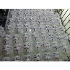 Mặt Nạ Hacker Anonymous Trắng Cơ Bản - Mặt Nạ Cosplay Độc Đáo Cho Fan Hâm Mộ Văn Hóa Thời Trang Halloween