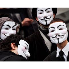 Mặt Nạ Hacker Anonymous Trắng Cơ Bản - Mặt Nạ Cosplay Độc Đáo Cho Fan Hâm Mộ Văn Hóa Thời Trang Halloween