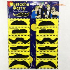 Set 12 Râu Giả Sang Trọng Dành Cho Nam - Bộ 6 Phong Cách Hóa Trang Độc Đáo Thích Hợp Cho Tiệc Tùng và Sự Kiện