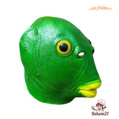 Mặt Nạ Halloween Hình Đầu Cá Màu Xanh Dương Tweehuj - Đồ Trang Trí Tiệc Ấn Tượng và Hài Hước cho Người Lớn và Trẻ Em