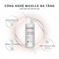 Nước Tẩy Trang Filorga Micellar Solution 400ml - Dưỡng Ẩm Chống Lão Hoá, Tẩy Trang Sạch Sâu Cho Da Nhạy Cảm, Giảm Viêm Mụn