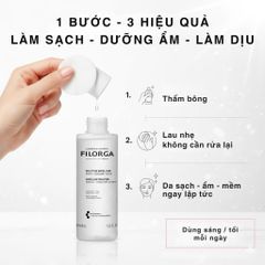 Nước Tẩy Trang Filorga Micellar Solution 400ml - Dưỡng Ẩm Chống Lão Hoá, Tẩy Trang Sạch Sâu Cho Da Nhạy Cảm, Giảm Viêm Mụn