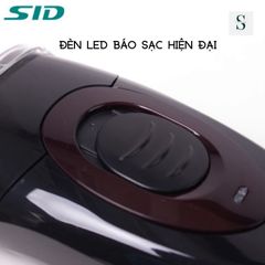 Máy Cạo Râu SID-S200 Thông Minh - Cạo Siêu Nhanh, Lưỡi Kép 4D, Chống Kẹt, Sạc 4Giờ, Bảo Hành 12 Tháng