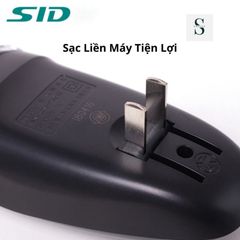 Máy Cạo Râu SID-S200 Thông Minh - Cạo Siêu Nhanh, Lưỡi Kép 4D, Chống Kẹt, Sạc 4Giờ, Bảo Hành 12 Tháng