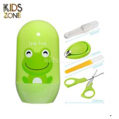 Bộ Dụng Cụ Cắt Móng Tay Cho Trẻ Em - 4 Chi Tiết Hộp Hình Thú Dễ Thương - An Toàn, Gọn Nhẹ, Thích Hợp Cho Bé Sơ Sinh
