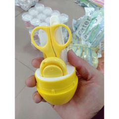 Bộ Dụng Cụ Cắt Móng Tay Cho Trẻ Em - 4 Chi Tiết Hộp Hình Thú Dễ Thương - An Toàn, Gọn Nhẹ, Thích Hợp Cho Bé Sơ Sinh